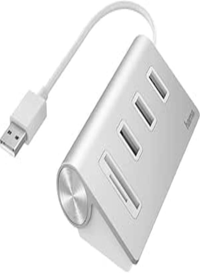 محور USB 2.0 من هاما 00200124 5 منافذ أنثراسايت